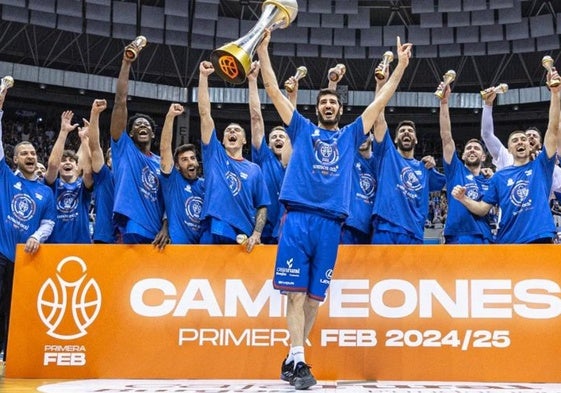 El exbaskonista Dani Díez celebra uno de los mejores momentos de su carrera