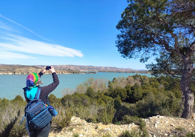 Ruta GR 99 Ebro a su paso por Caspe.