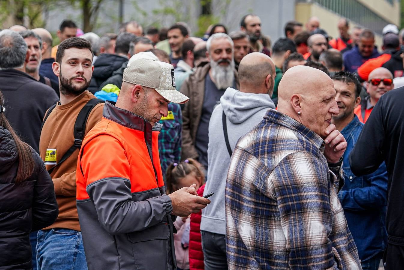La concentración de los trabajadores de Bridgestone, en imágenes