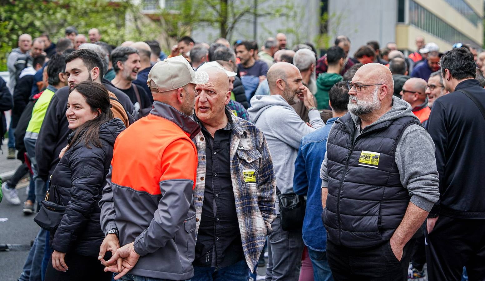 La concentración de los trabajadores de Bridgestone, en imágenes