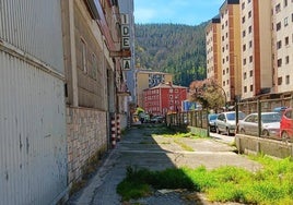 La zona alberga actualmente un pabellón industrial en desuso.
