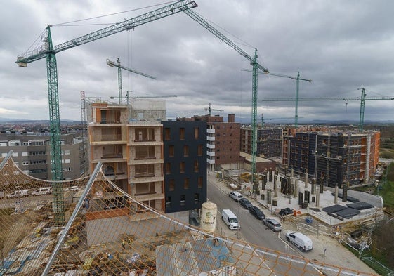 Nuevas construcciones en el barrio de Goikolarra.