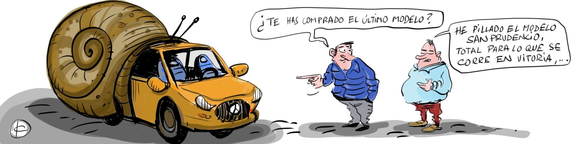 La viñeta de Cerrajería sobre la ralentización del tráfico en Vitoria