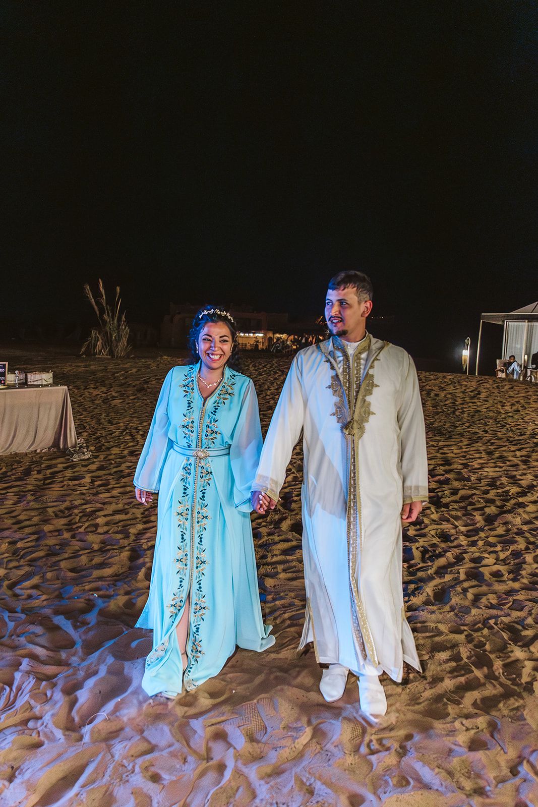 La boda de una bilbaína y un marroquí en el desierto del Sáhara con aurresku, ikurriña y mucho amor