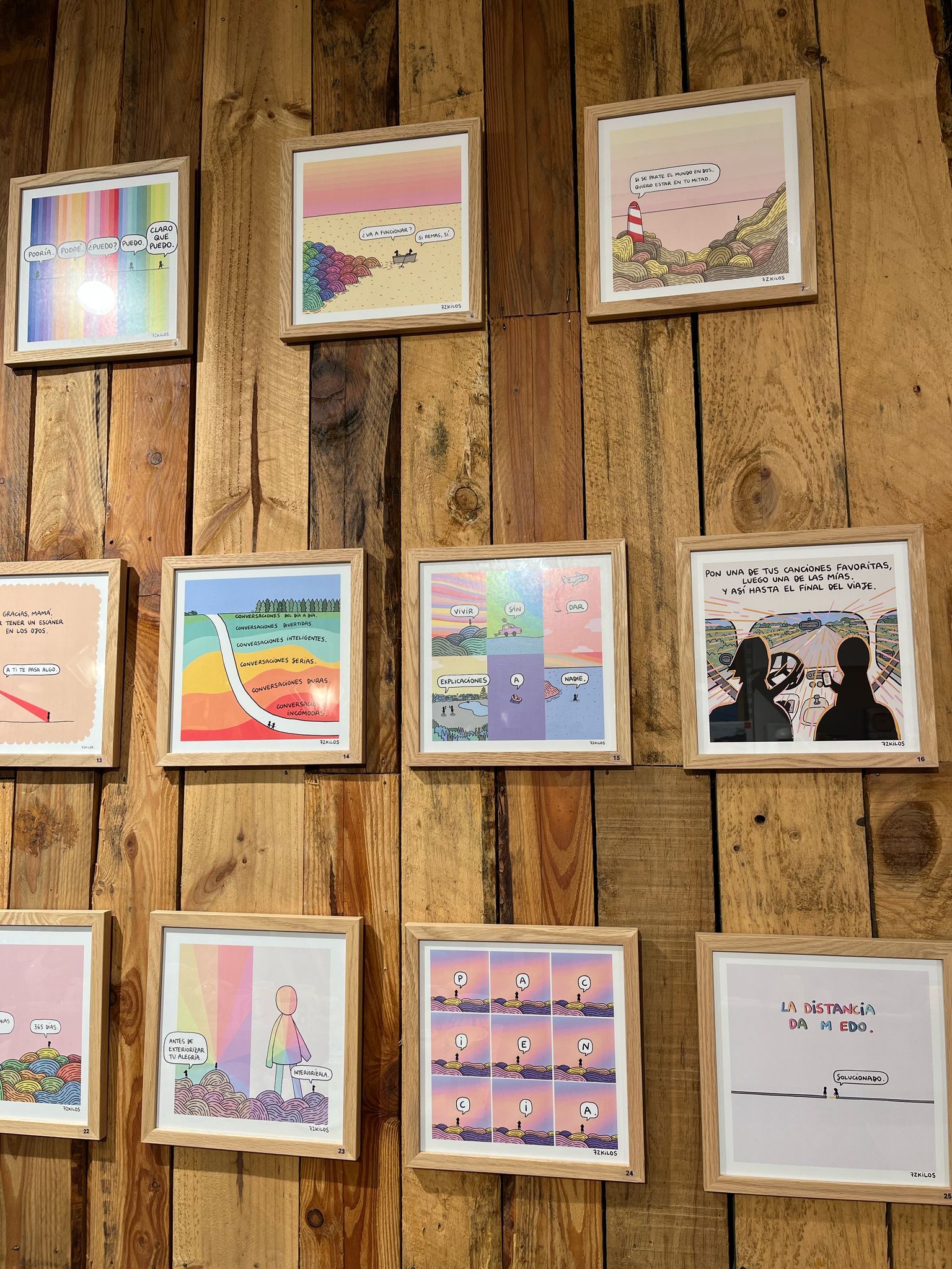 El dibujante &#039;72 kilos&#039; lanza 30 láminas con sus viñetas favoritas y las presenta en esta tienda de Bilbao