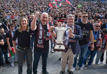 Aburto: «Habéis escrito en letras de oro el nombre de Bilbao en el baloncesto europeo»