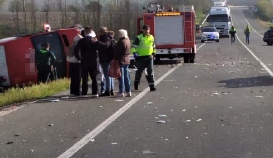 Investigan como homicidio imprudente el siniestro de la N-1 cerca de Miranda