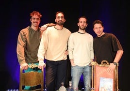 Pedro Cerezo, Alejandro Chaparro, Víctor de la Fuente y José Cobertera, los protagonistas de 'Ya me has tocado el cuento'.