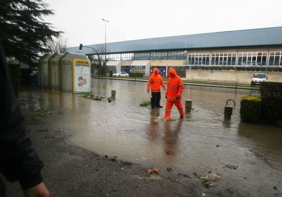 Imagen de archivo de una inundación que afectó al entorno de Fadura, en Getxo.