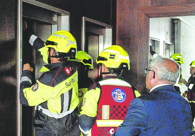 Rescate en un inmueble de Bilbao.