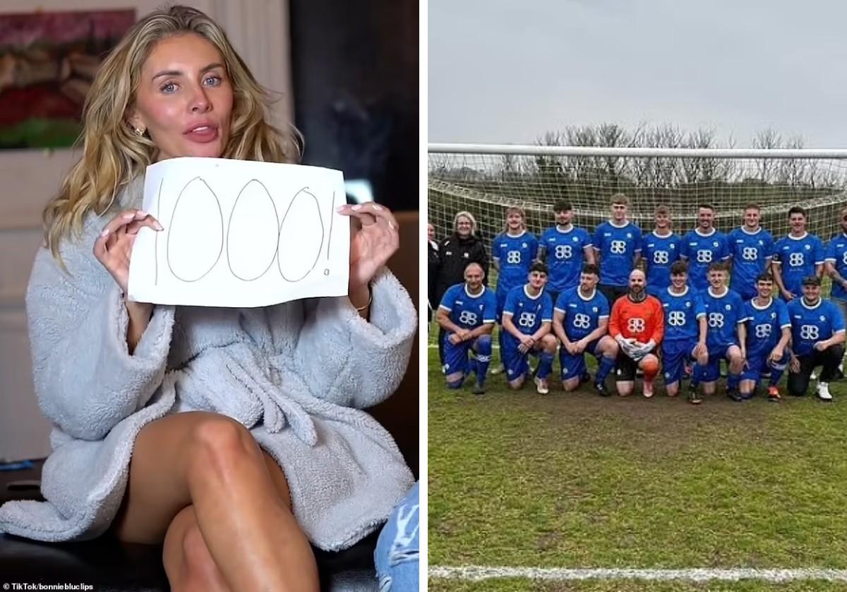 La modelo de Onlyfans que se acostó con mil hombres en 12 horas pone patas arriba el fútbol inglés