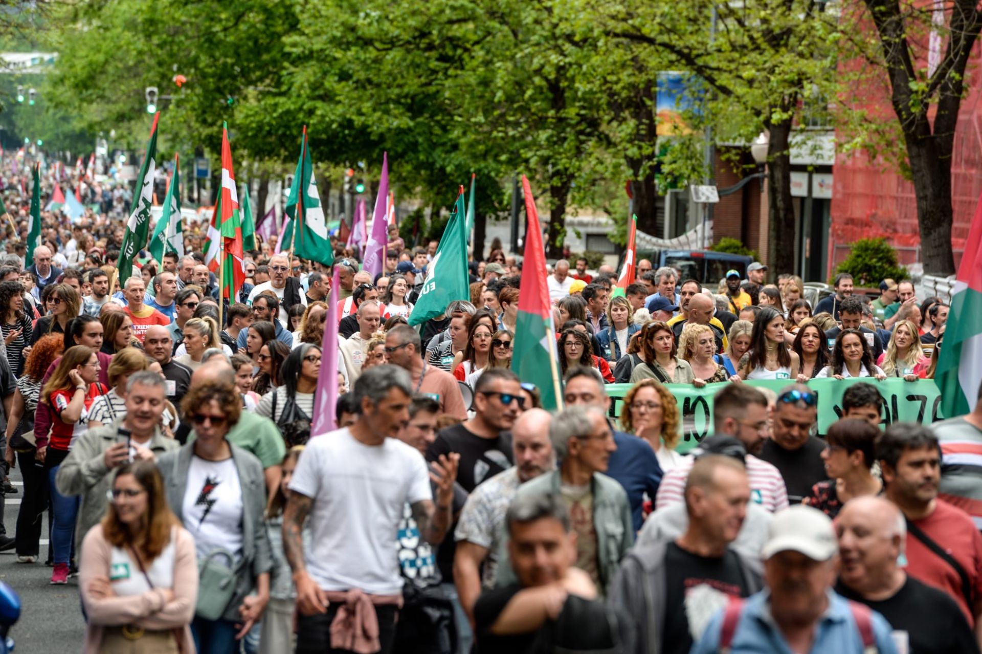 Las manifestaciones por el 1 de mayo, en imágenes