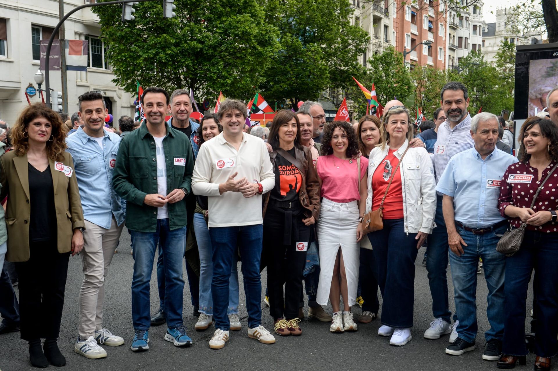 Las manifestaciones por el 1 de mayo, en imágenes