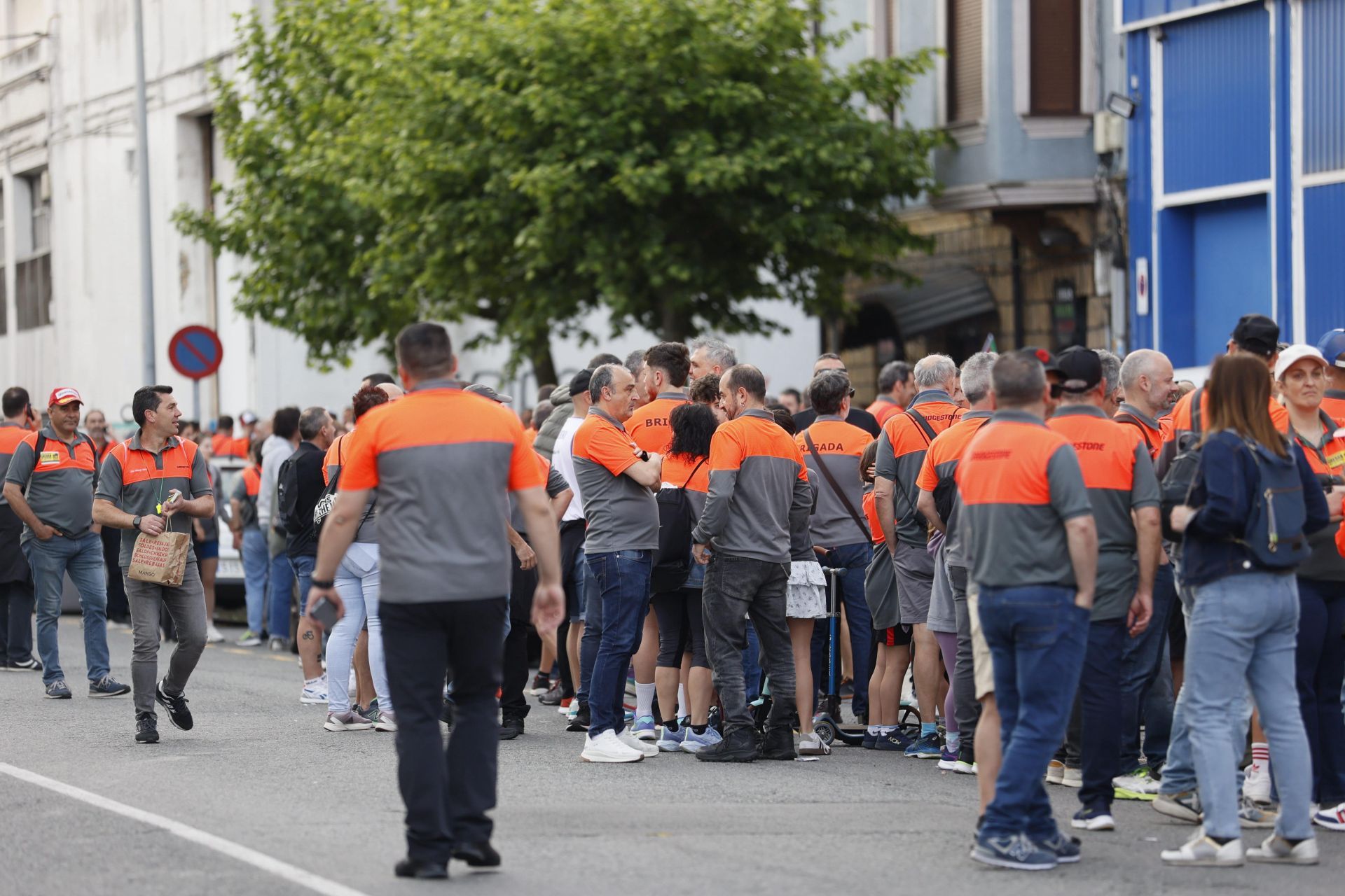 La marcha de los trabajadores de Bridgestone