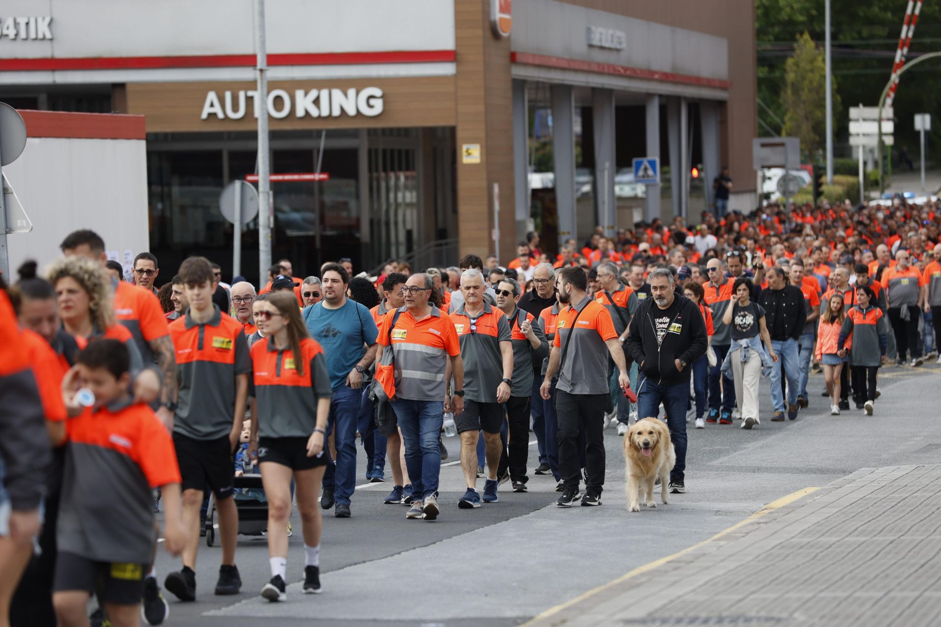 La marcha de los trabajadores de Bridgestone