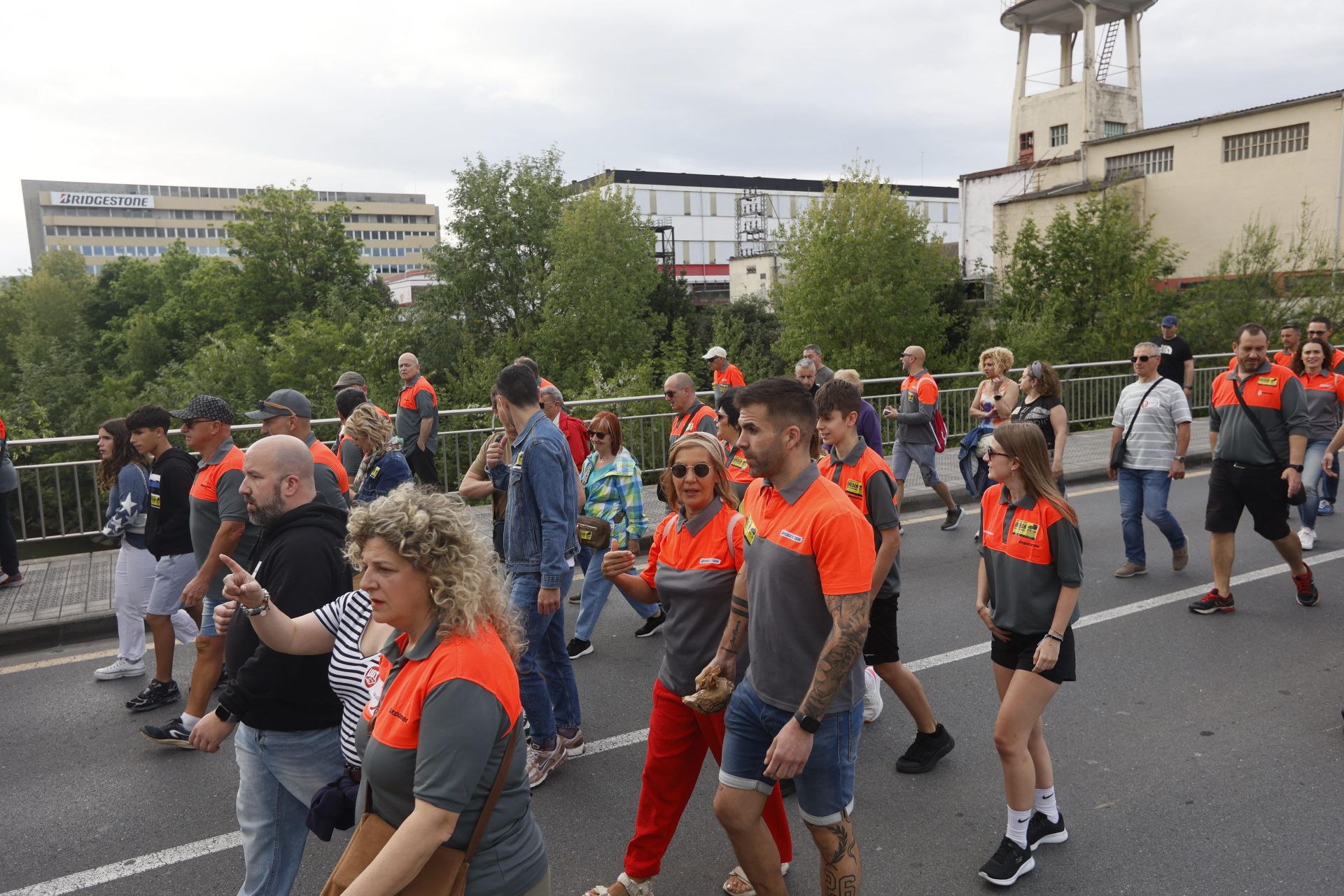 La marcha de los trabajadores de Bridgestone