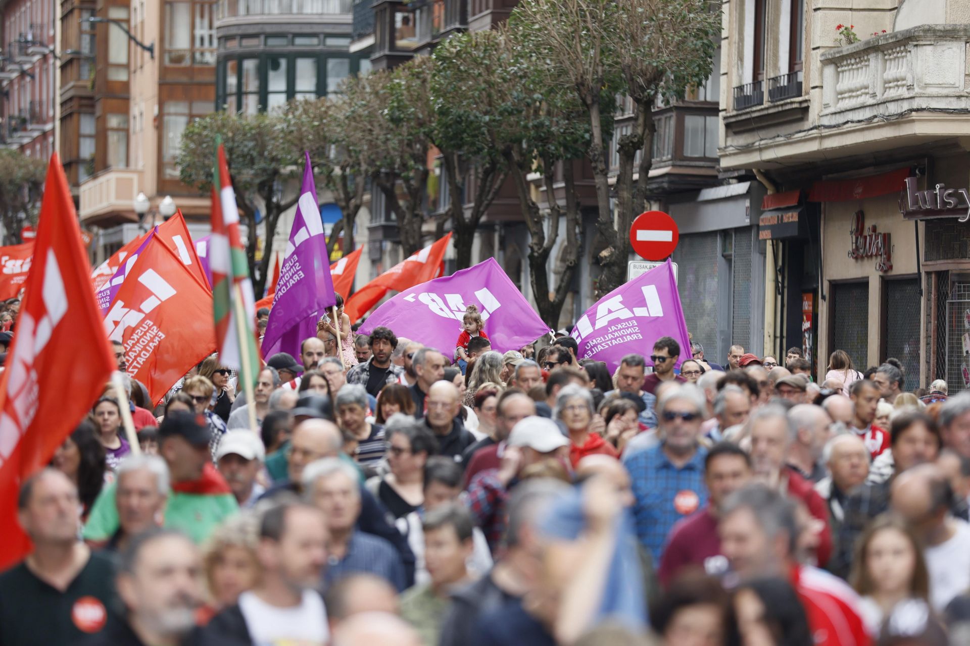 Las manifestaciones por el 1 de mayo, en imágenes