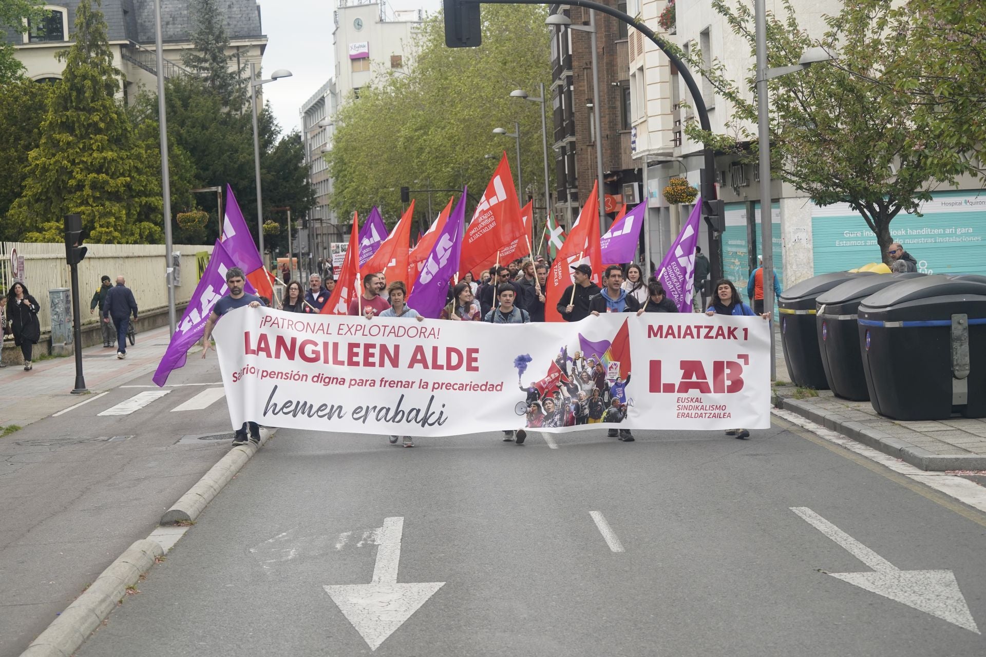 Las imágenes del 1 de mayo en Vitoria