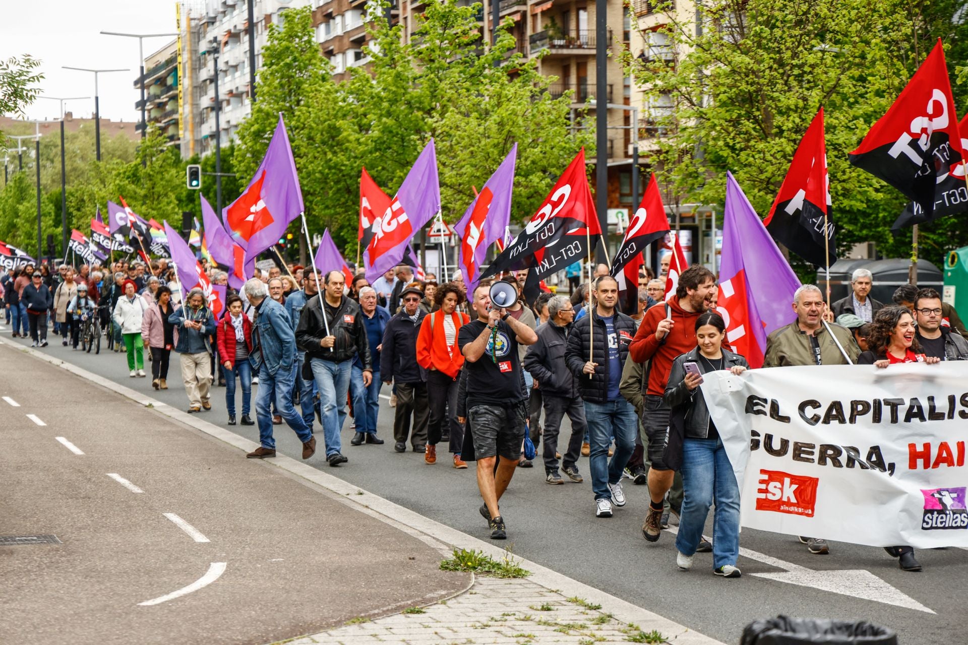 Las imágenes del 1 de mayo en Vitoria