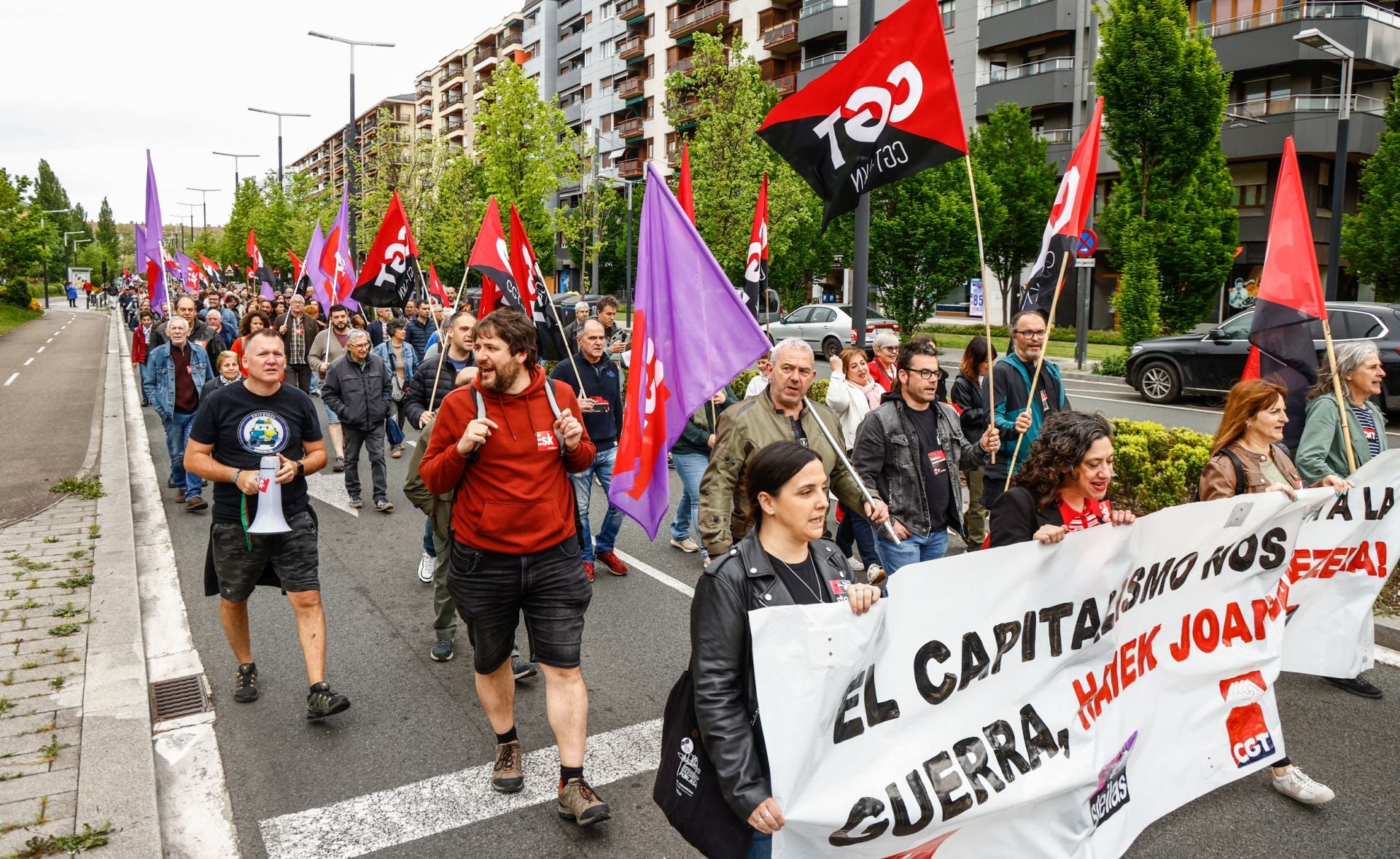 Las imágenes del 1 de mayo en Vitoria