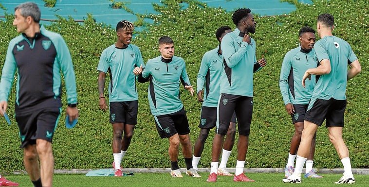Nico Willimans, en un entrenamiento esta semana.