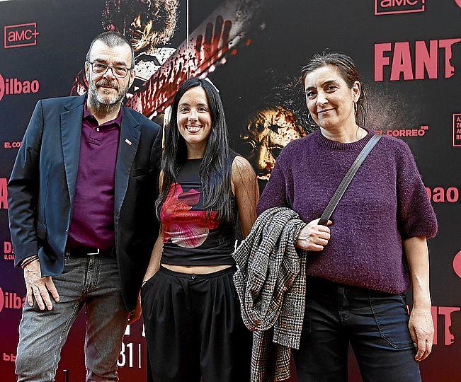 Joseba Lopezortega, Paula Gómez y Eguskiñe Aranzibia.
