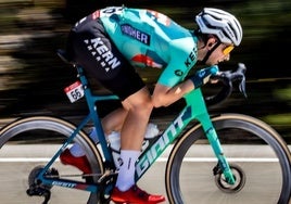 Ibon Ruiz, durante una etapa en Turquía.
