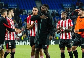 Iñaki Williams agradece el apoyo a los athleticzales desplazados.