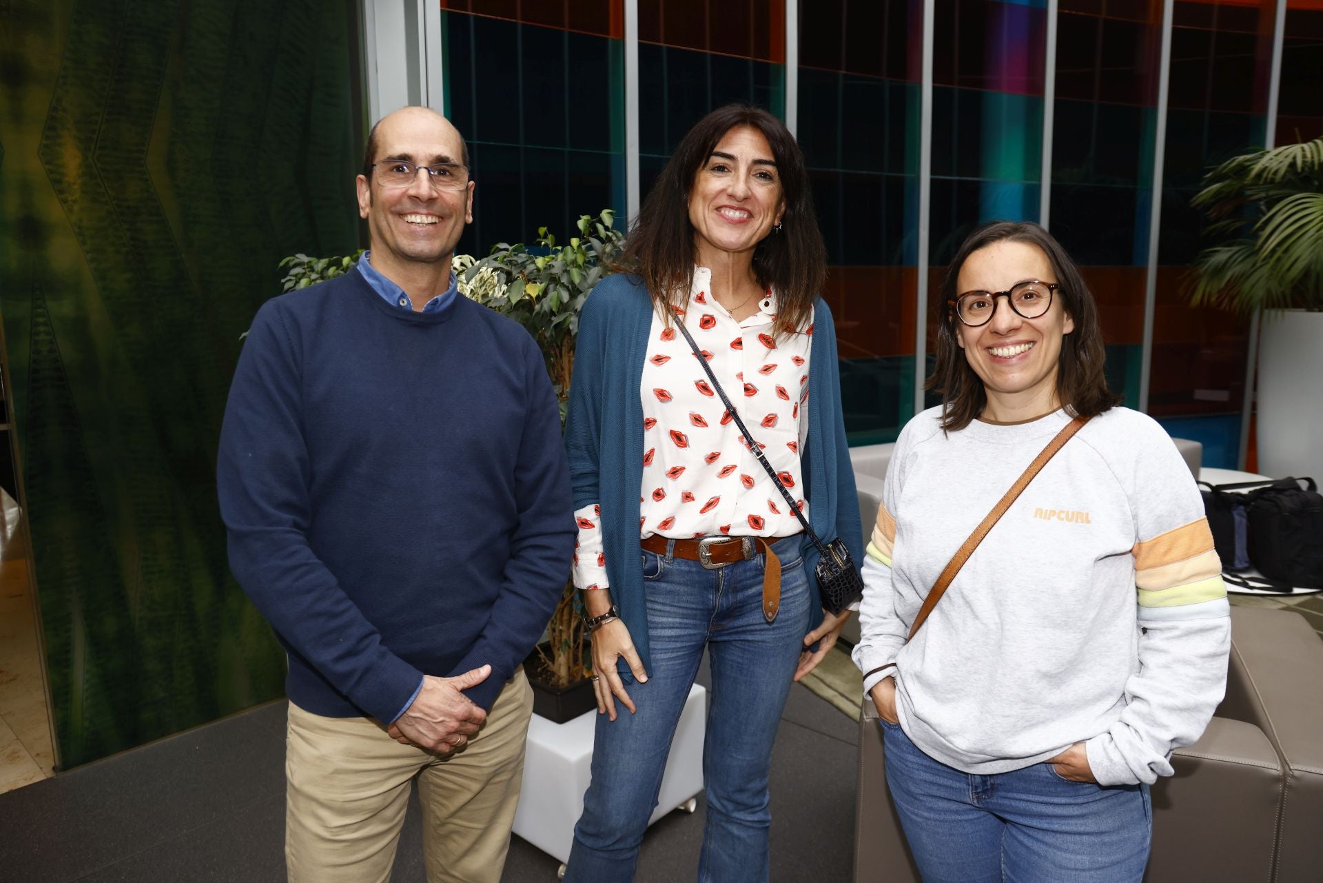 Jaime Zufiria, Itziar Tueros y Saioa Ramos.