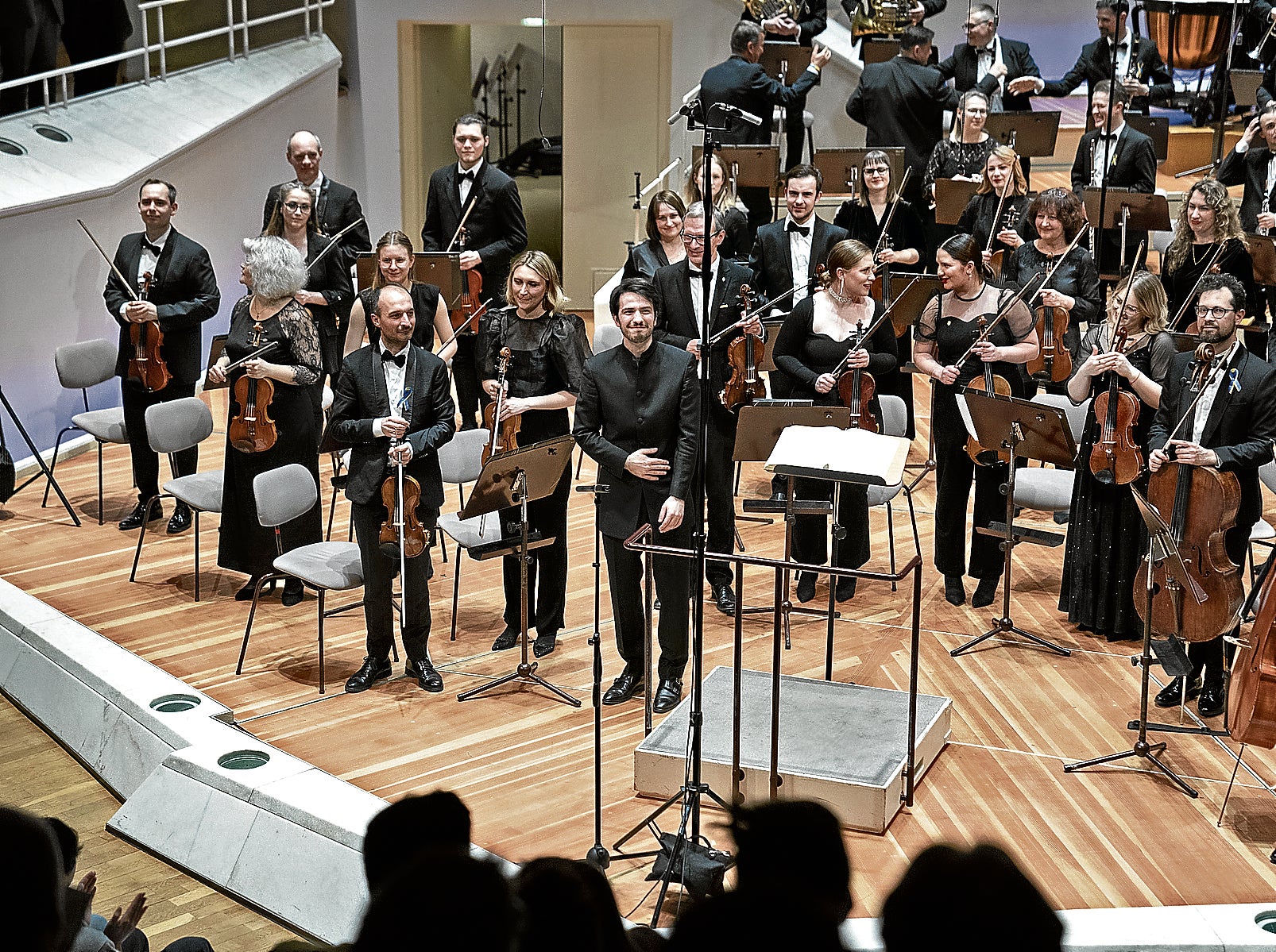 Concierto en la sede de la Filarmónica de Berlín, bajo la dirección de Christian Blex, en abril del año pasado.
