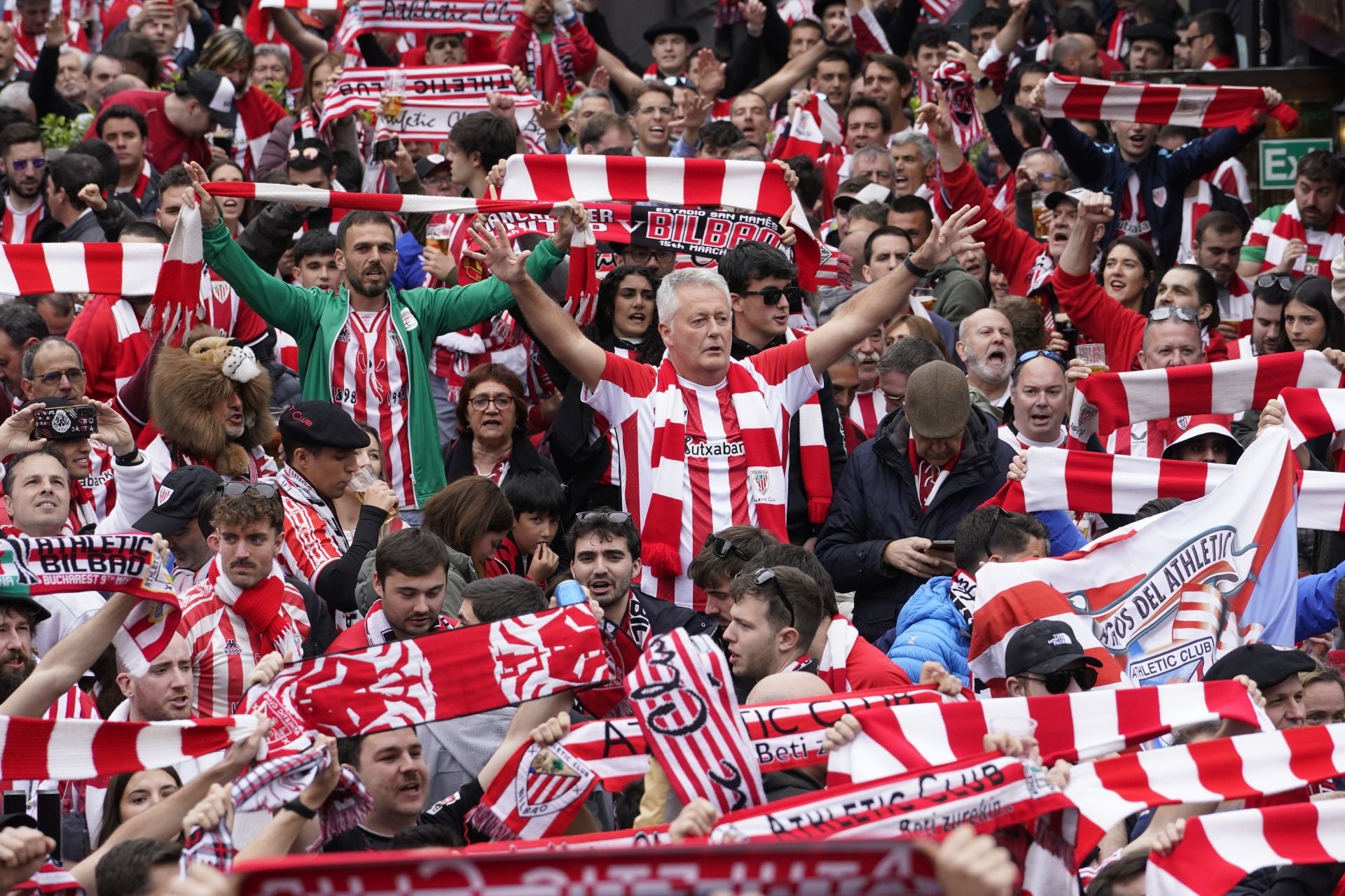 Todas las imágenes de la previa del Manchester United-Athletic