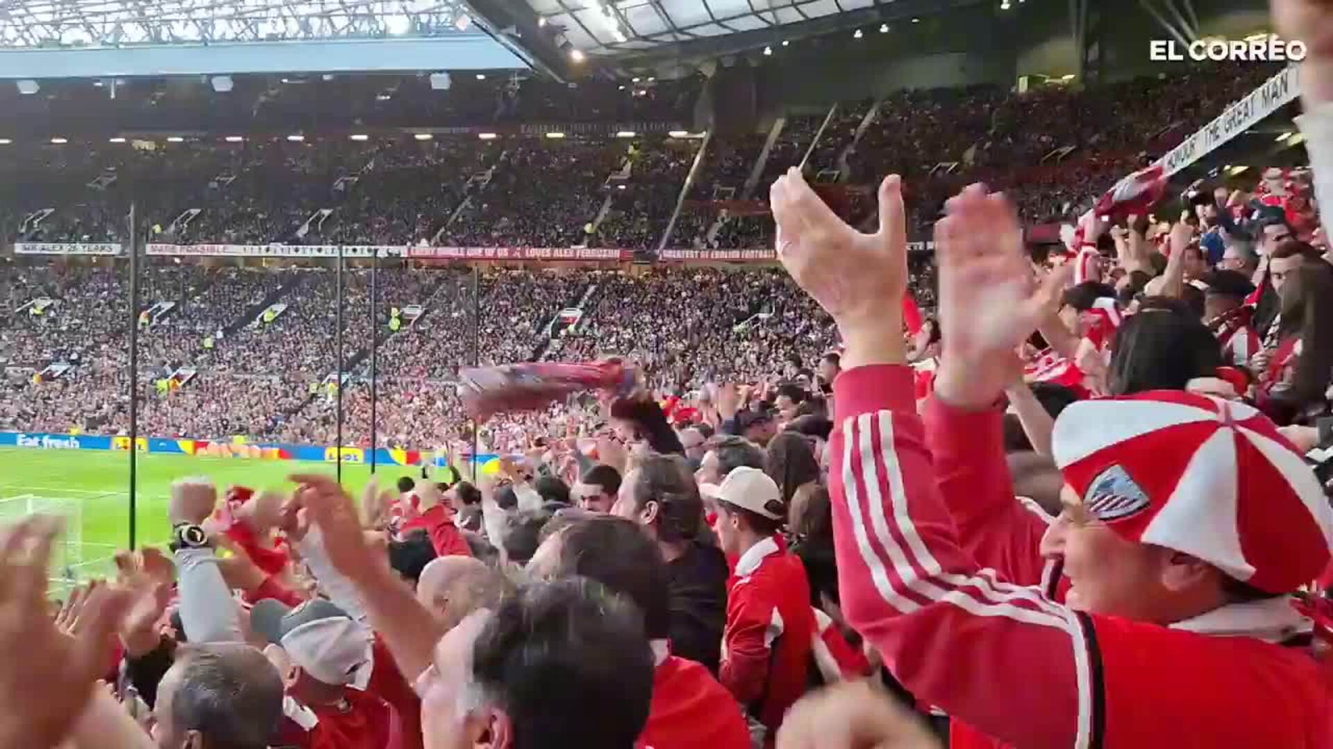 Así ha reaccionado la grada de Old Trafford al golazo de Jauregizar