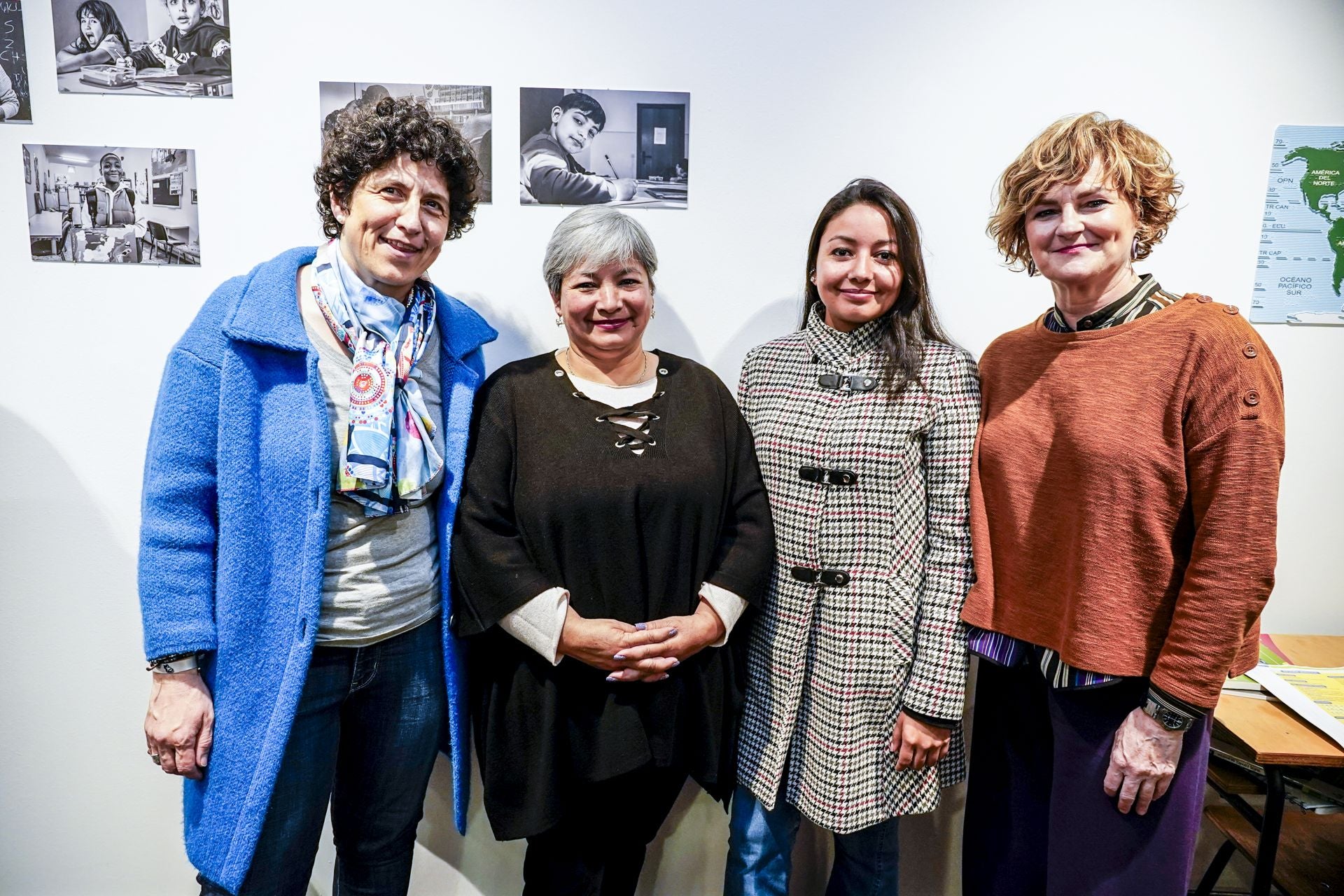 Laura Ruiz, Gloria Rengifo, Marcela Gómez y María Artamendi.