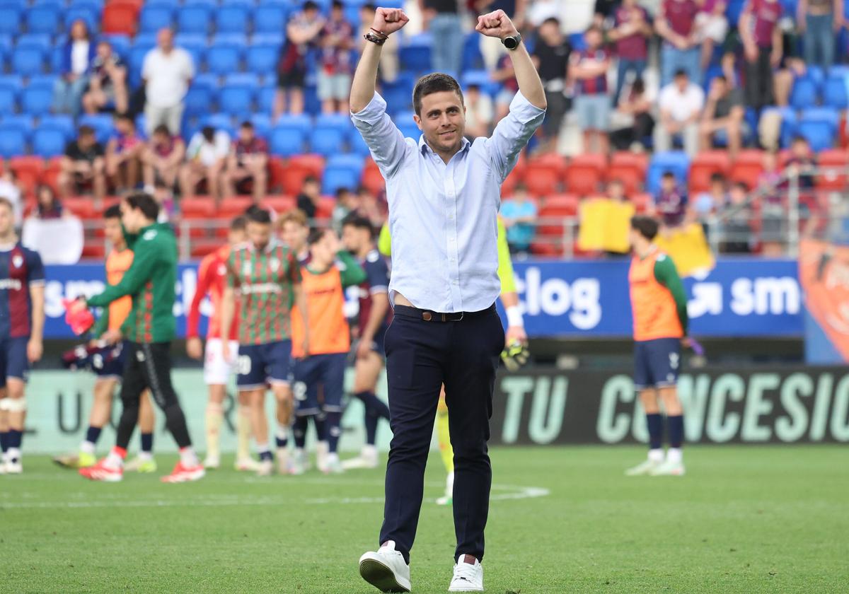 Exteriorizó su alegría tras ganar en Eibar.