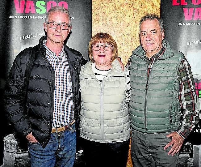 Txema Soria, María Alunda y Paco García.
