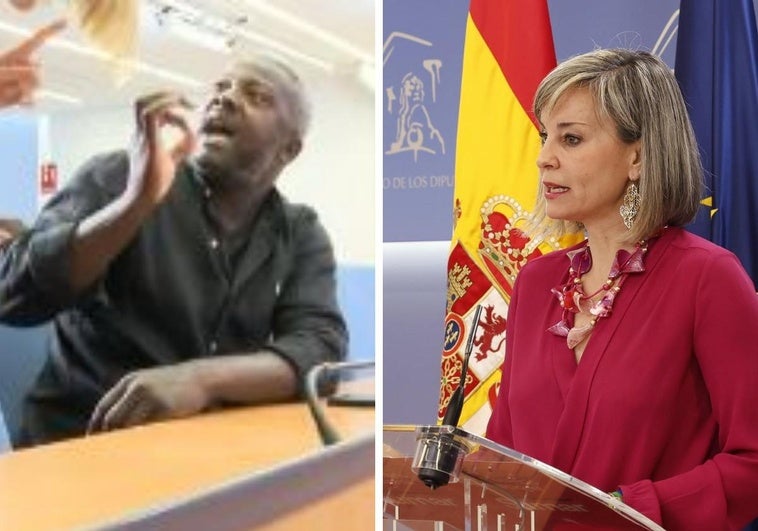 Un agitador de extrema derecha boicotea la rueda de prensa de la portavoz de Sumar en el Congreso