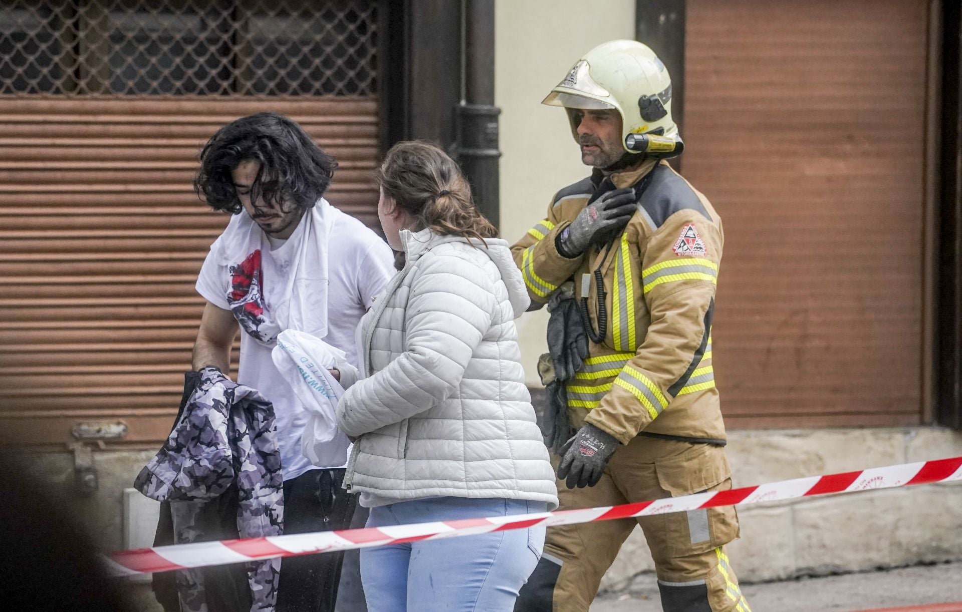 El incendio en el Casco Viejo de Vitoria en imágenes