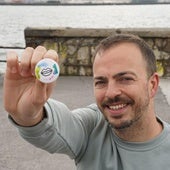 El coordinador de Euskaraldia, Jon Kobeaga, retratado el jueves en el Puerto Viejo.