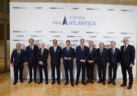 Jesús Suarez, Manuel Mirat, Lois Blanco, Enrique de Ybarra, Imanol Pradales, Alfonso Rueda, Juan Carlos Escotet, Ignacio Ybarra, Francisco Botas e Iñigo Barrenechea.