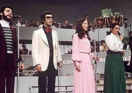 Mocedades, en Eurovisión en 1973.