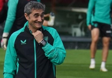 Valverde, en el último entrenamiento en Lezama.