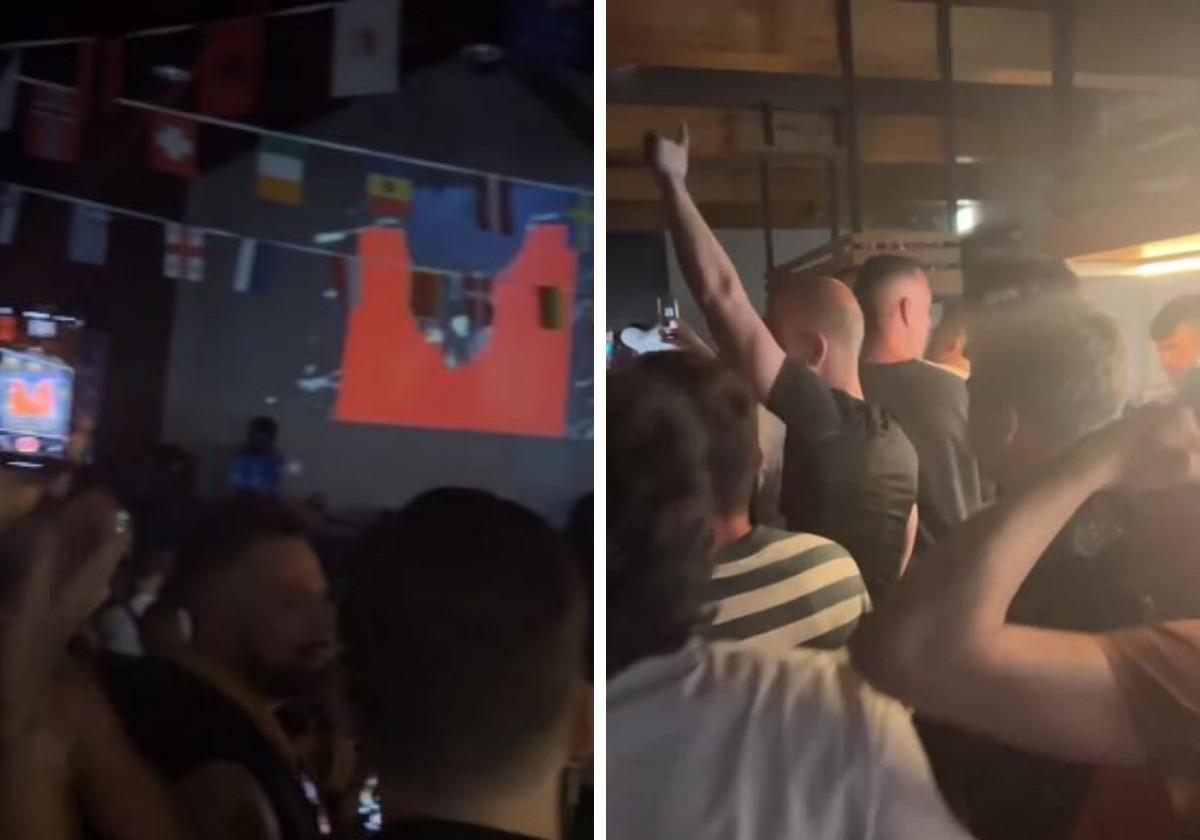 Fiestón en la &#039;Europarty&#039; del baserri de Derio durante la actuación de Melody