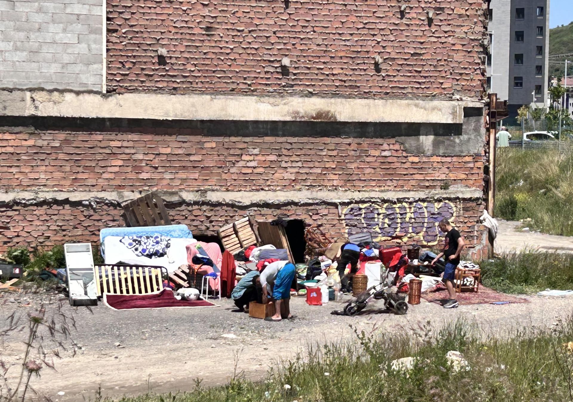 Detenido por incendiar un pabellón abandonado de Zorrozaurre en el que dormían varias decenas de personas