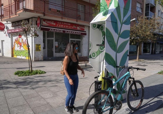 Un antiguo puesto de reparación de bicicletas ubicado en Zaramaga