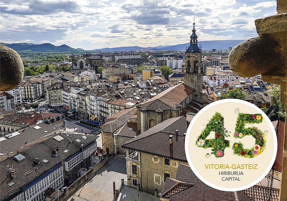 Pintxos, música, fuegos artificiales... Así festejará Vitoria sus 45 años como capital de Euskadi