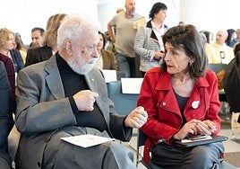 Francesco Tonucci y Nerea Melgosa, en el arranque del congreso.