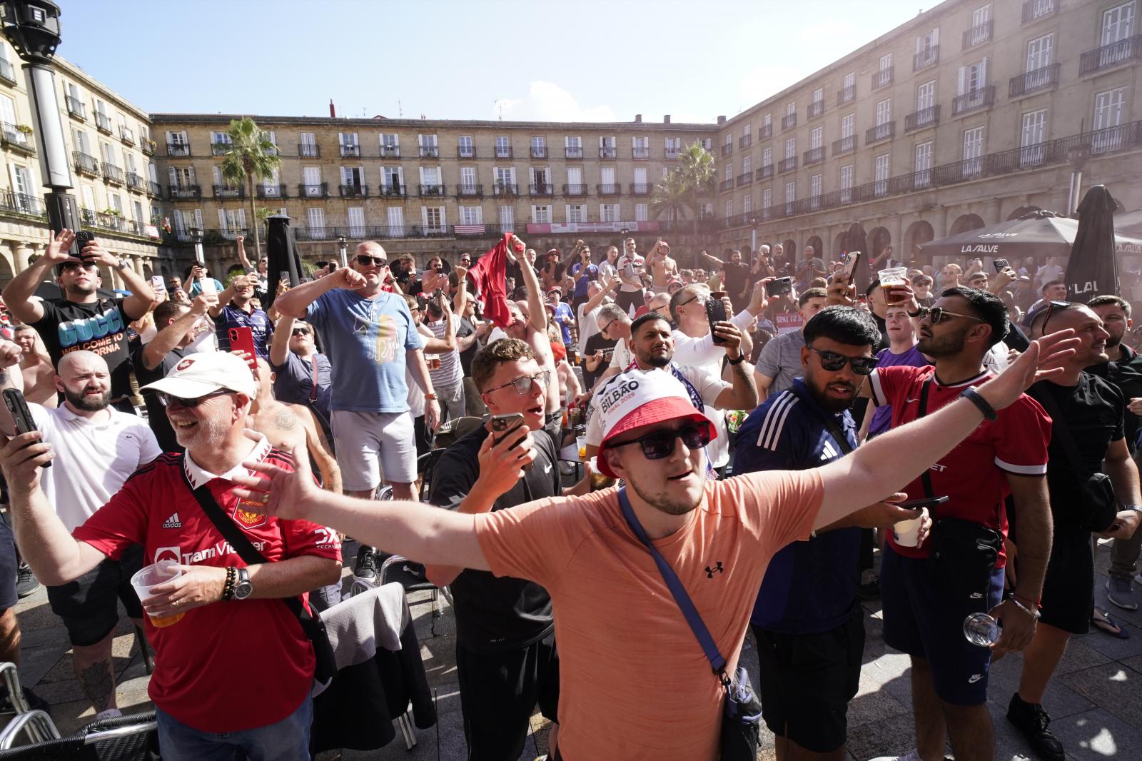 El ambiente en Bilbao la víspera de la final de la Europa League