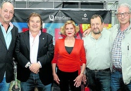 Adolfo Llorente, Iñaki Basabe, María Jesús Calvo, Natxo Monge y Txema Soria