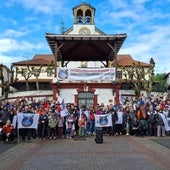 Protesta vecinal contra el parque eólico en La Arboleda.