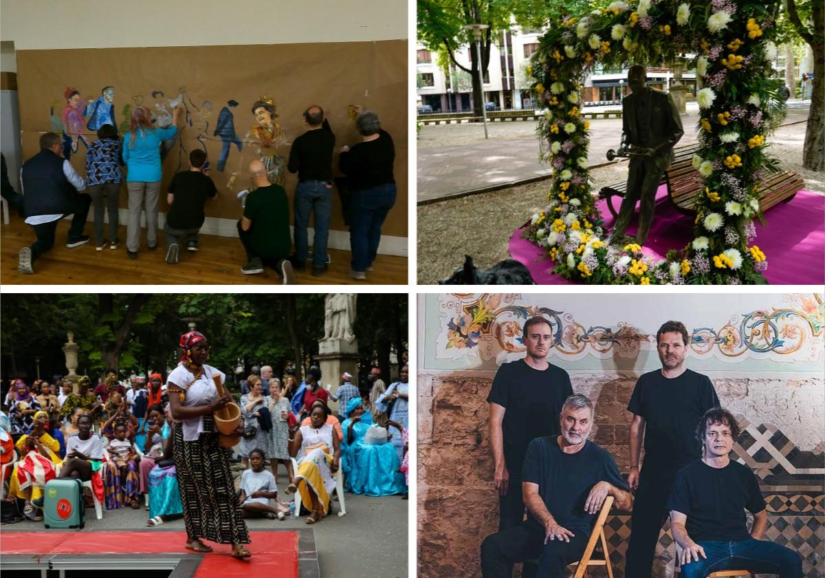Flores, pintxos gratis, bailes africanos, txakoli... Un variado fin de semana en Álava